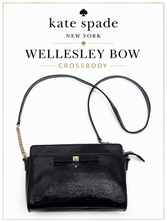 kate spade Handbags - Kate Spade Wellesley Bow Crossbody Black c.2013 MSRP $198